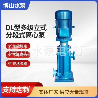 DL系列立式多级离心泵 远程输送水泵高层增压清水泵单吸多级立式